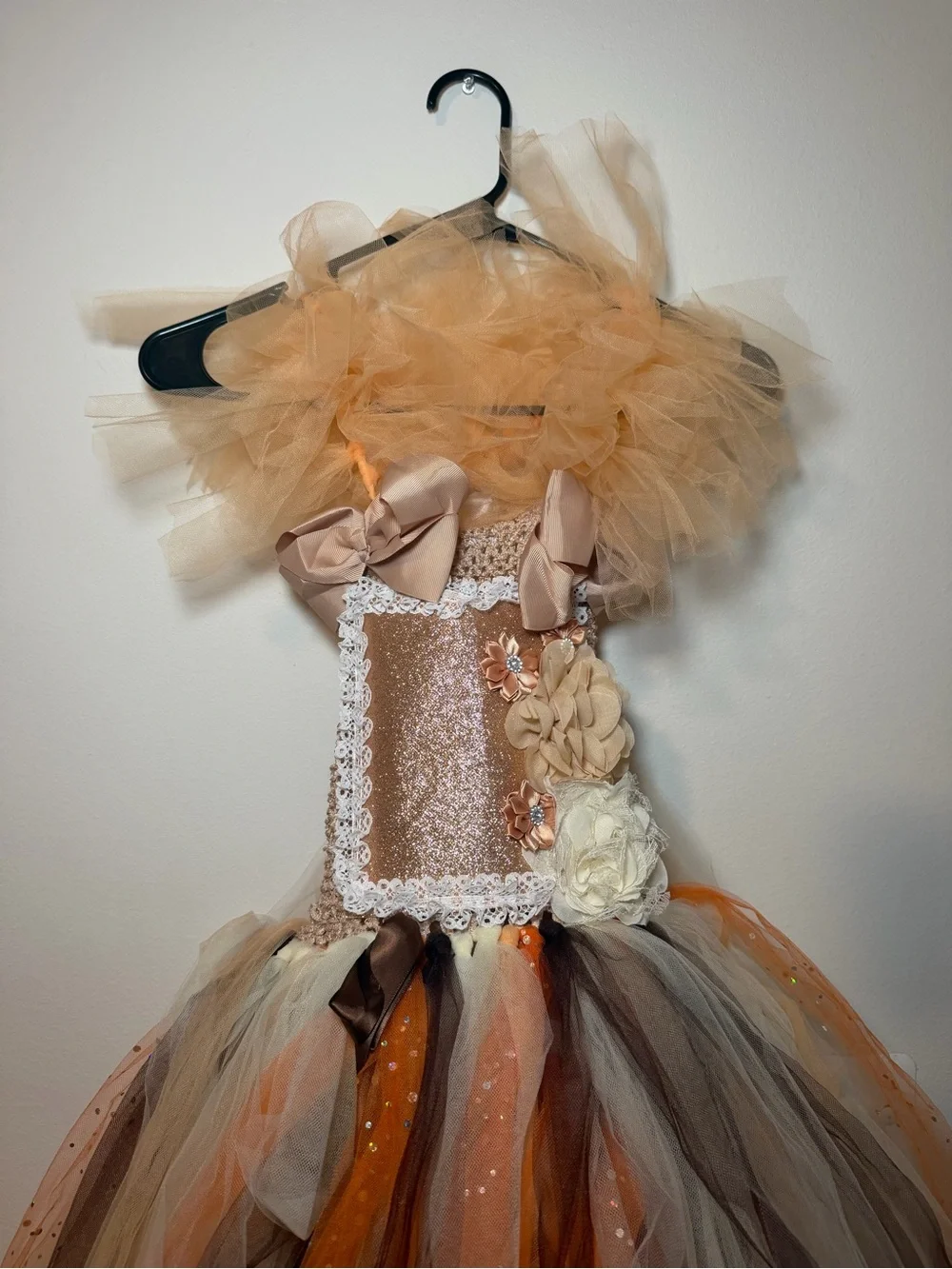 Mia Belle Girls Golden Fairy Costume Dress